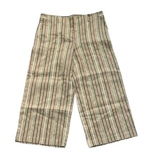 Eleventy Sabbia Striped Trouser Pant New